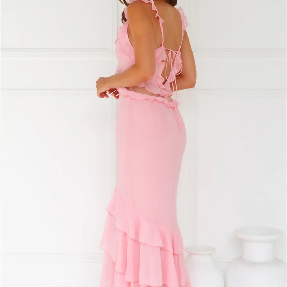 Hello Molly Pink Ruffle Dress - Picture 3 of 5